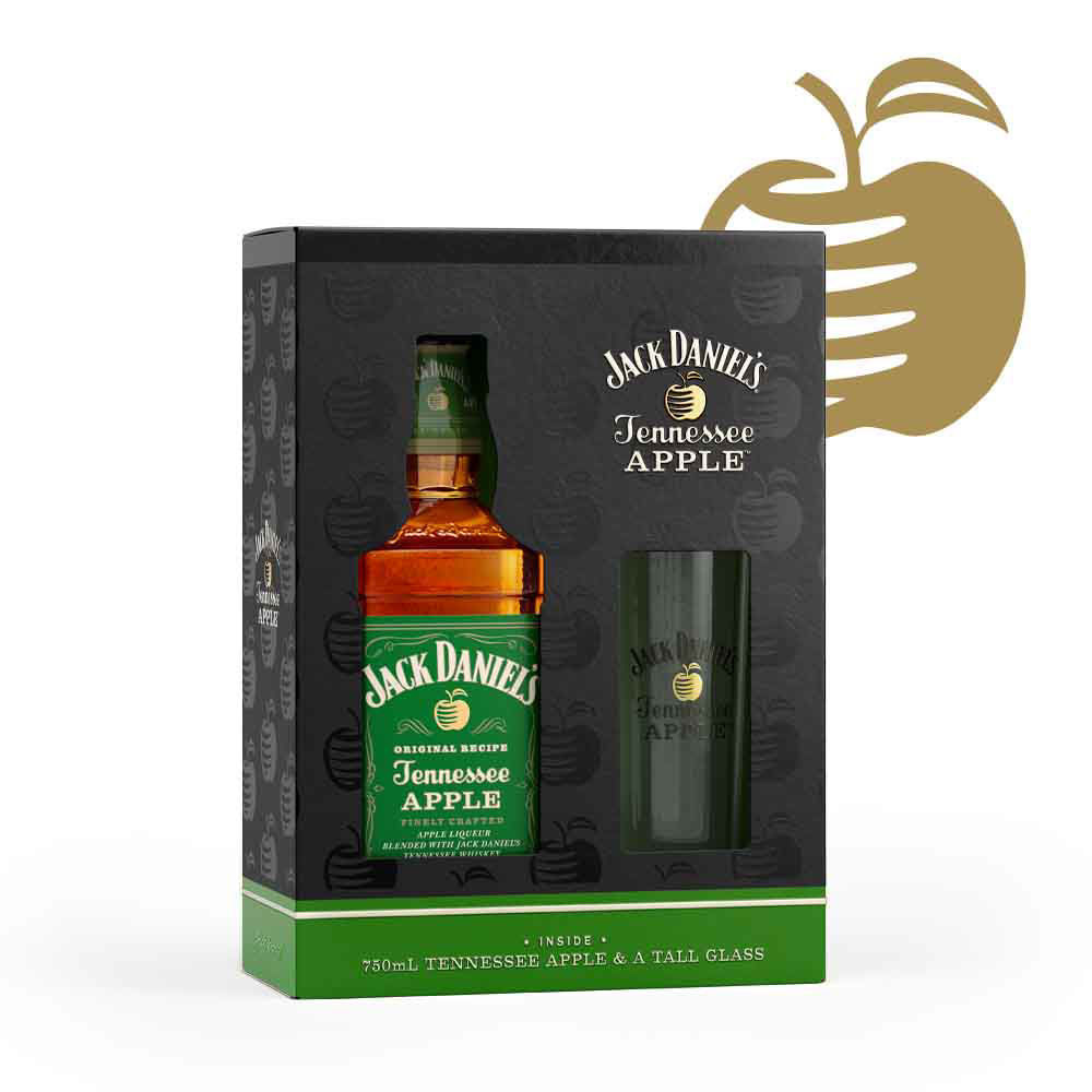 Imagen de JACK DANIEL'S TENNESSEE APPLE 750ML + VASO HIGHBALL