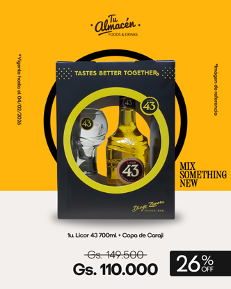 Imagen de LICOR 43 700ML + COPA CARAJILLO