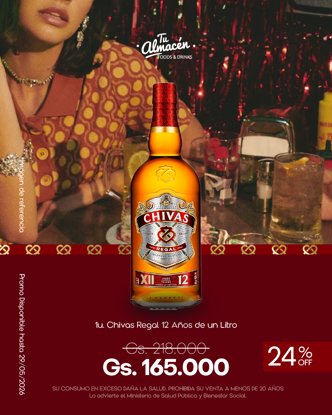 Imagen de PROMO Chivas Regal 12YO 1lt