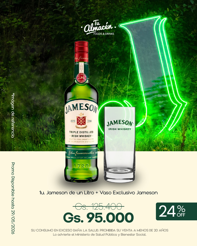 Imagen de PROMO Jameson Original 1 Litro